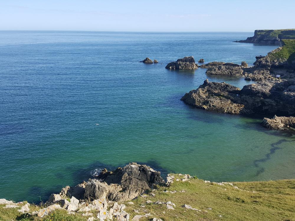 Explore the rocky coastline doing open water swimming in Pembrokeshire