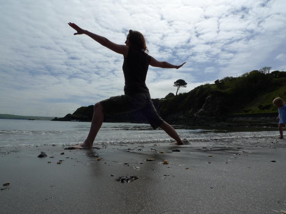 Yoga and sea swimming in Pembrokeshire Wales