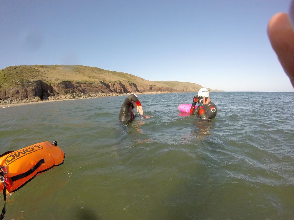 Open water swim coaching in Pembrokeshire, UK