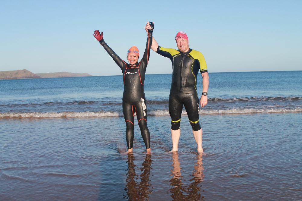 Open water swim coaching for novices
