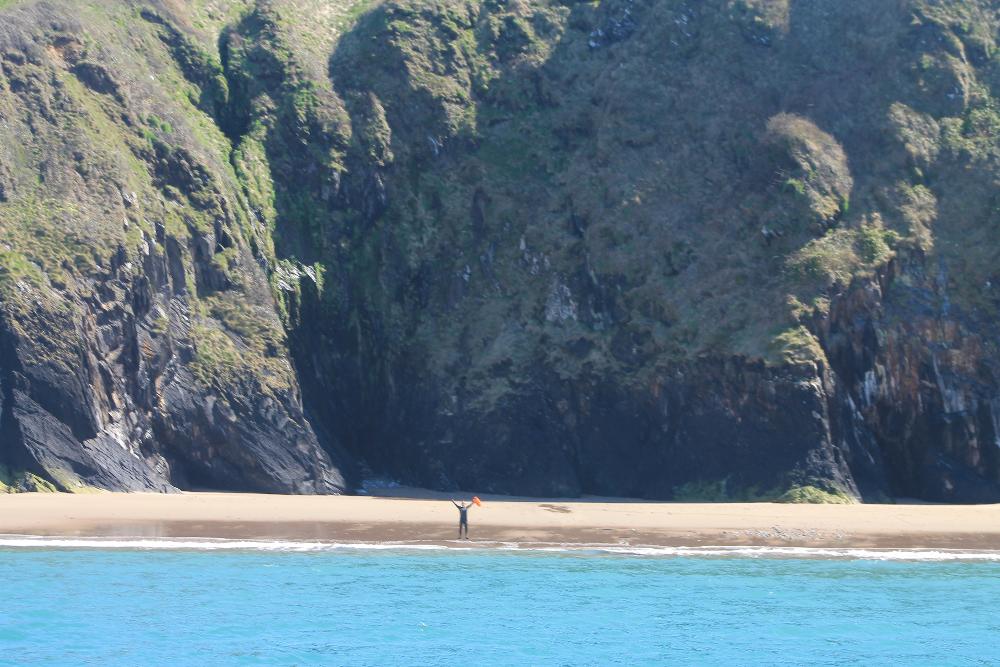 Swimming to Deserted Beaches