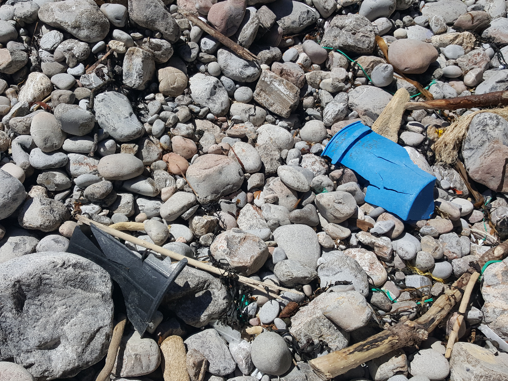 Sea junk in Pembrokeshire