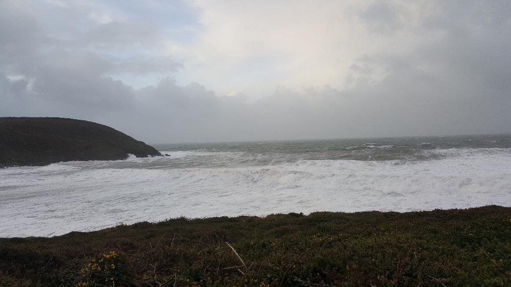 Seas can get very rough during the winter storms