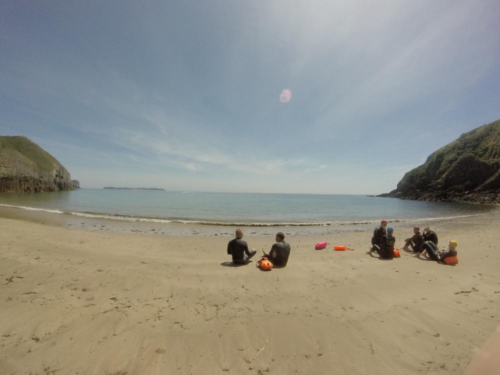 Sea swimming and yoga in Pembrokeshire