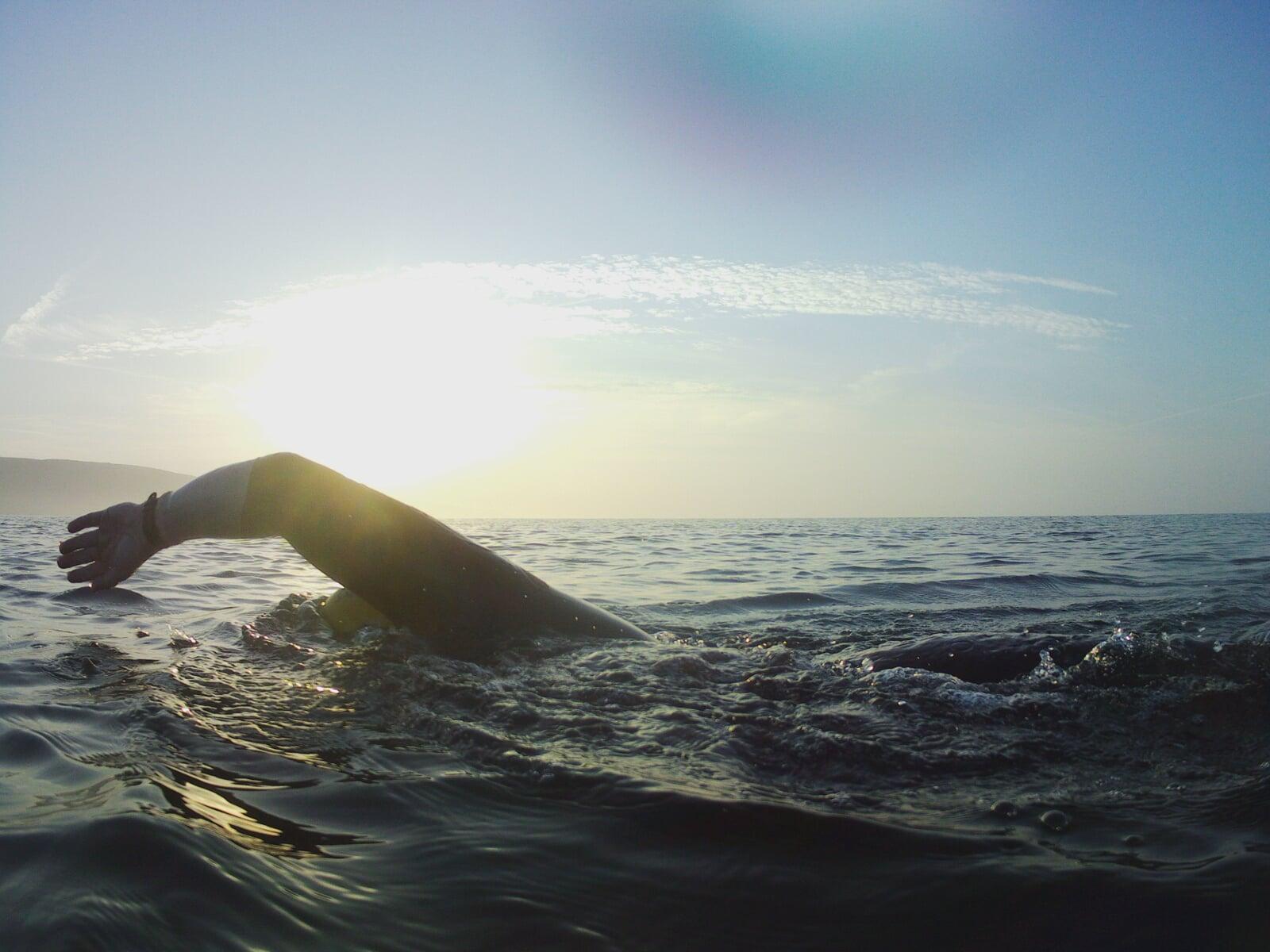 Sea swimming in the autumn is a fantastic experience