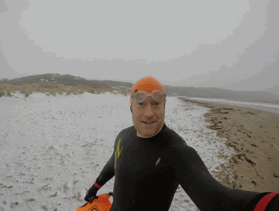 Sea swimming in extreme conditions