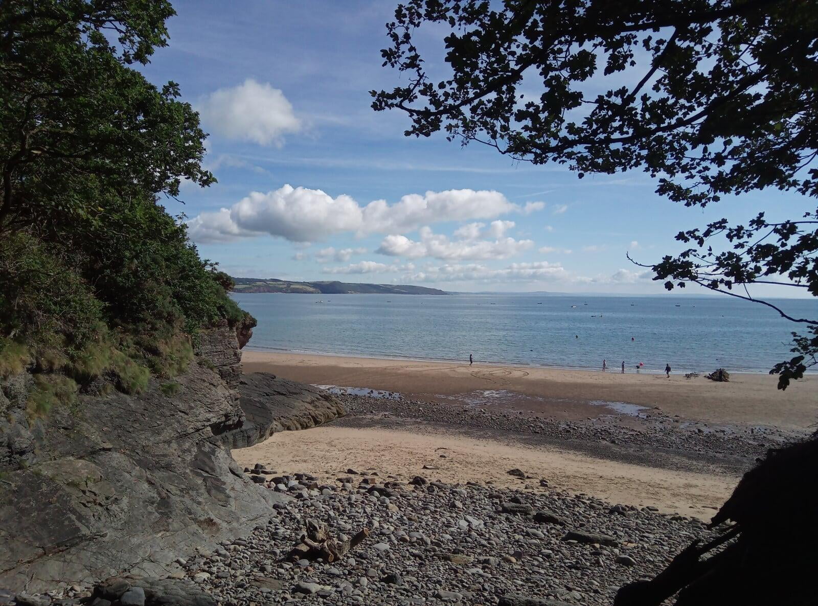 Open water swimming in Saundersfoot UK