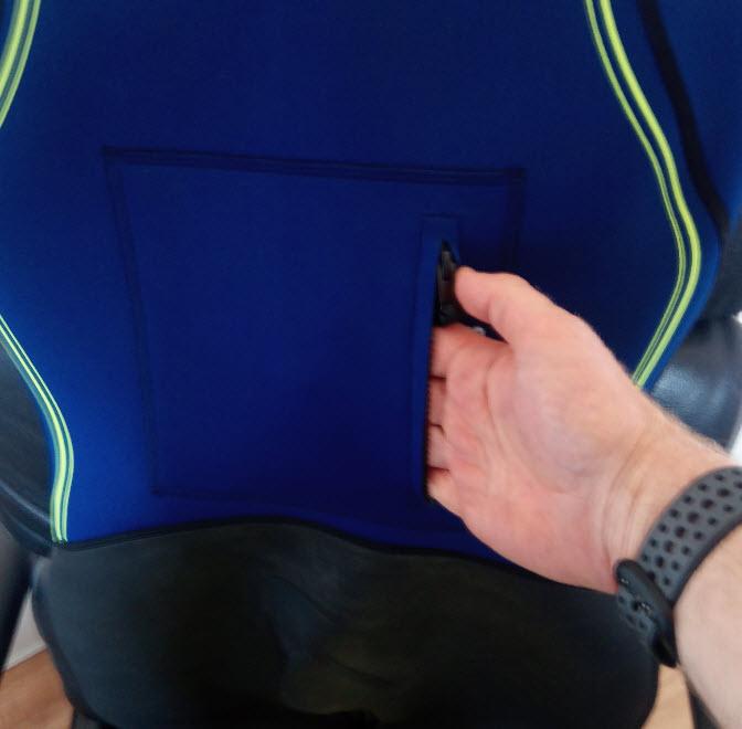 Swimrun wetsuit - external zipped pockets