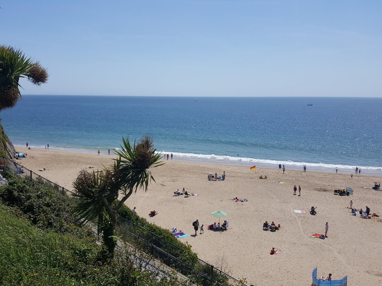 Sea swimming at Tenby Pembrokeshire