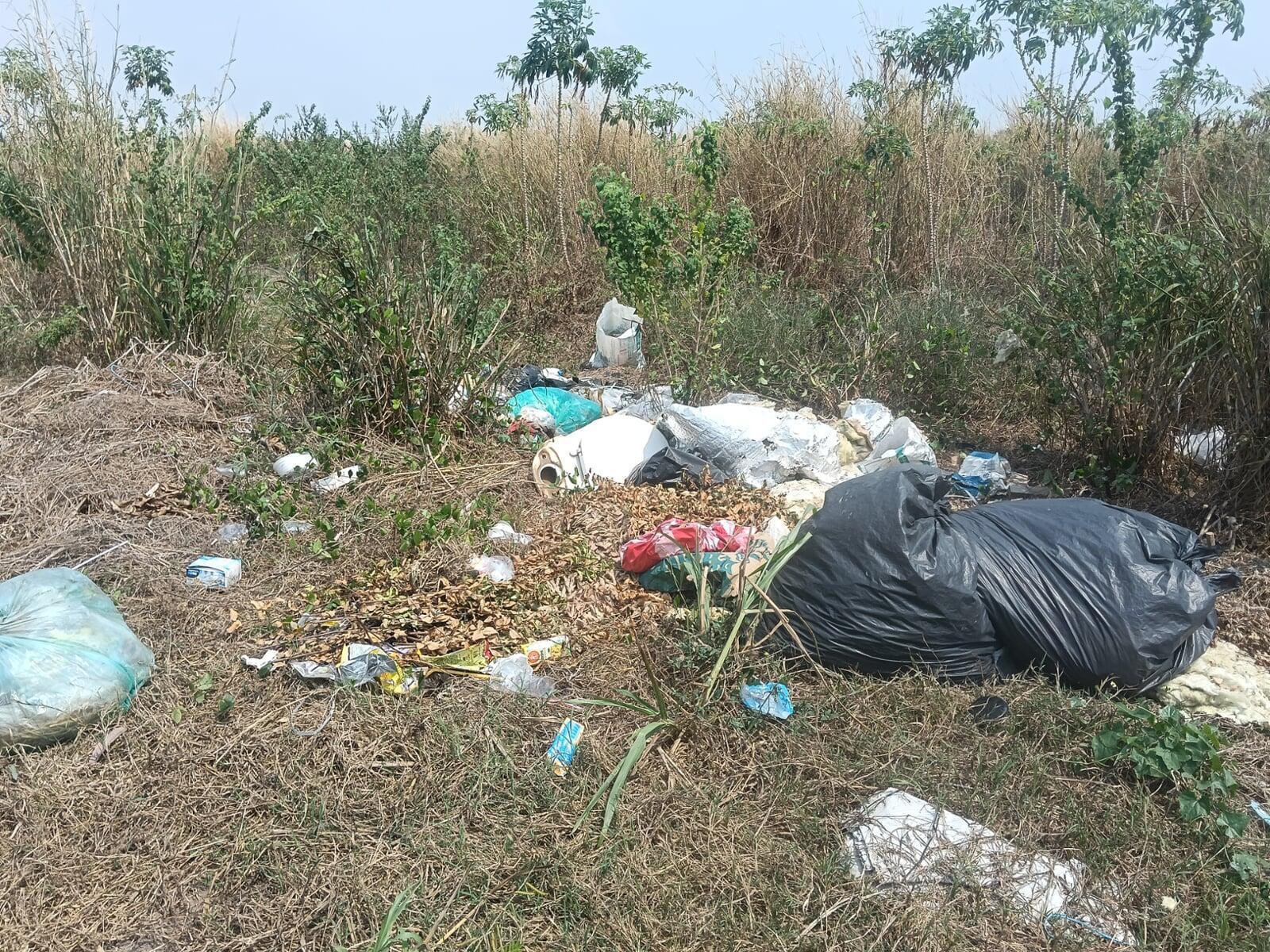 Example of fly tipping in Thailand